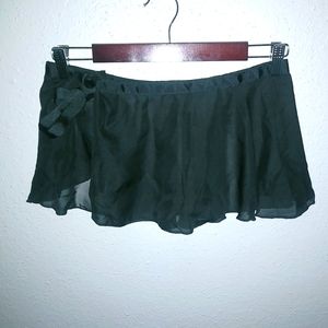 Beautiful M Ballet Dance Skirt Demi-Skirt Black Wrap Style Kids